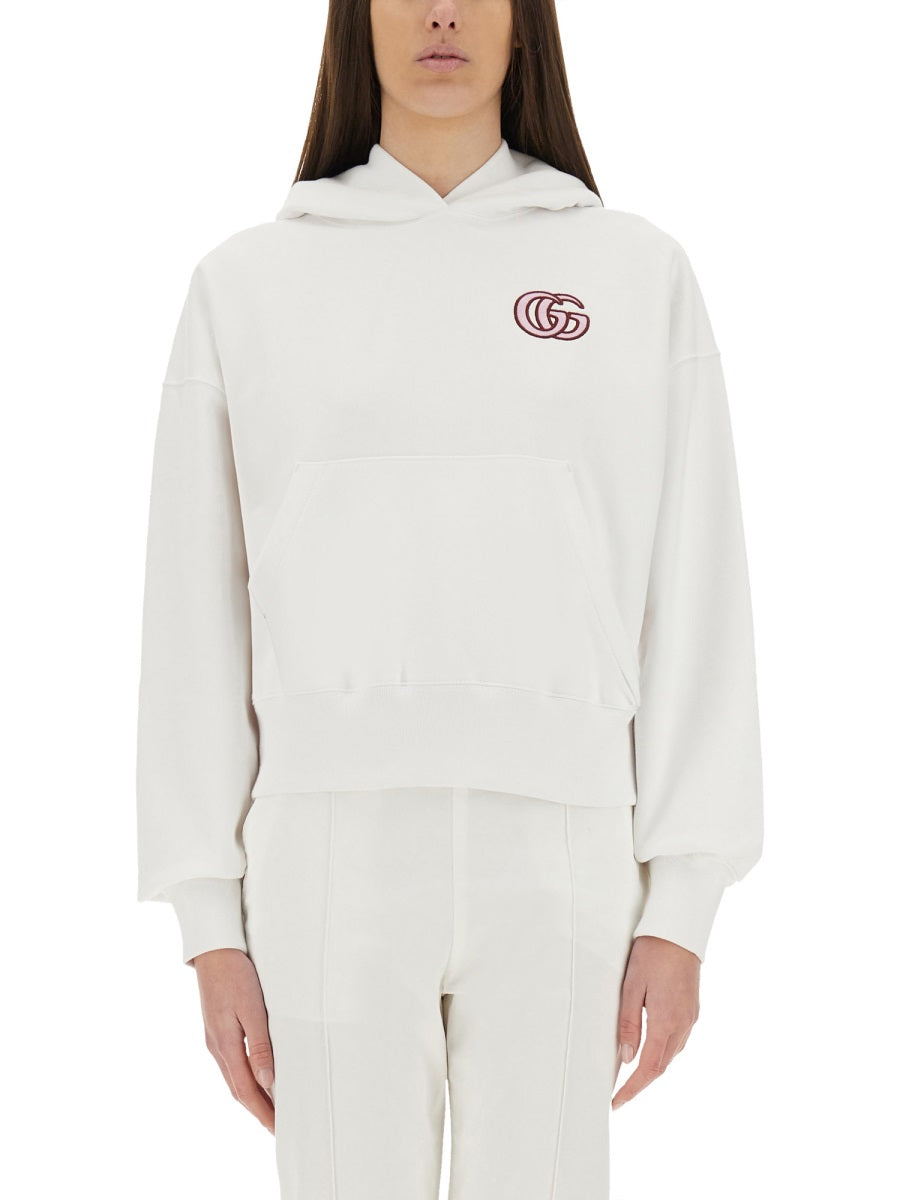 Gucci Women Cotton Sweatshirt With Embroidery GUCCI