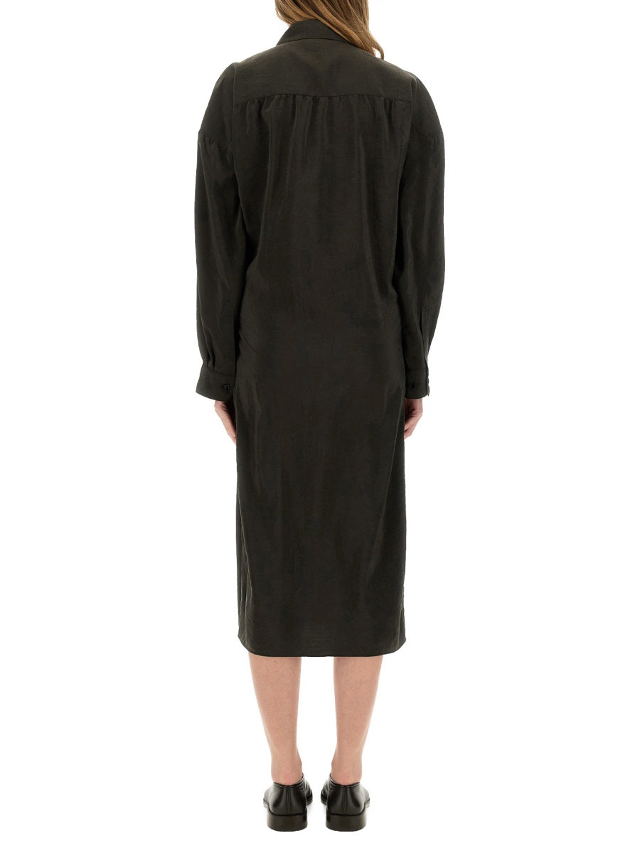 Lemaire Women "Straight Collar Twisted" Dress LEMAIRE