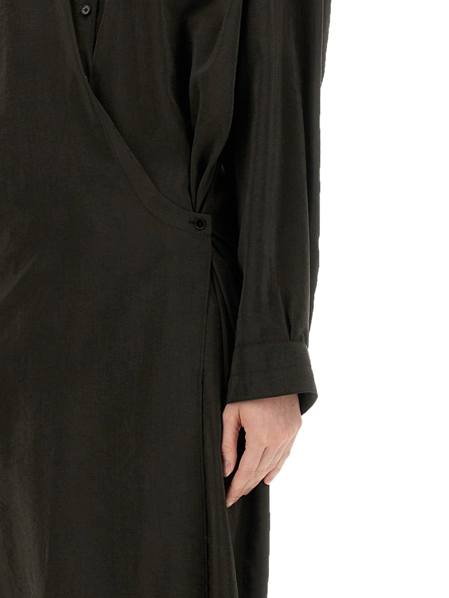 Lemaire Women "Straight Collar Twisted" Dress LEMAIRE