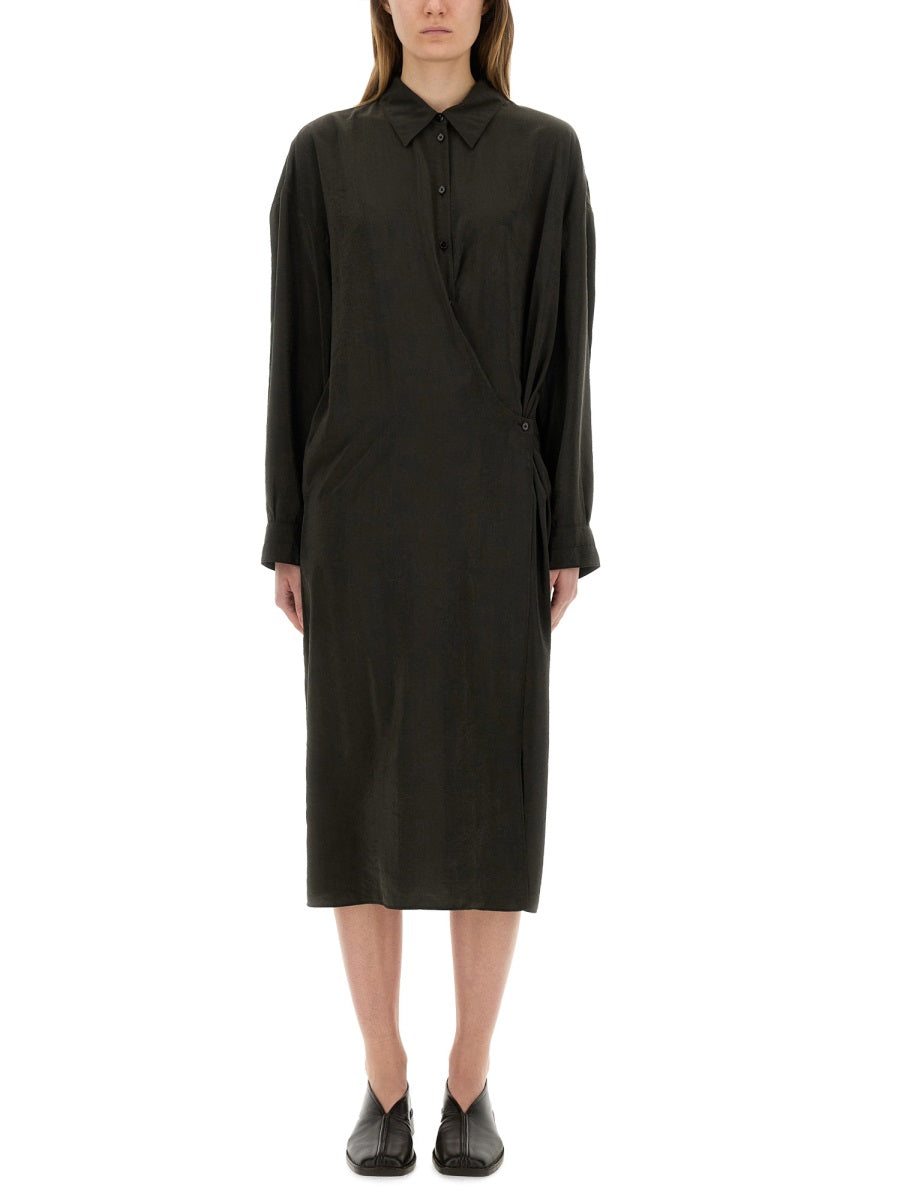 Lemaire Women "Straight Collar Twisted" Dress LEMAIRE