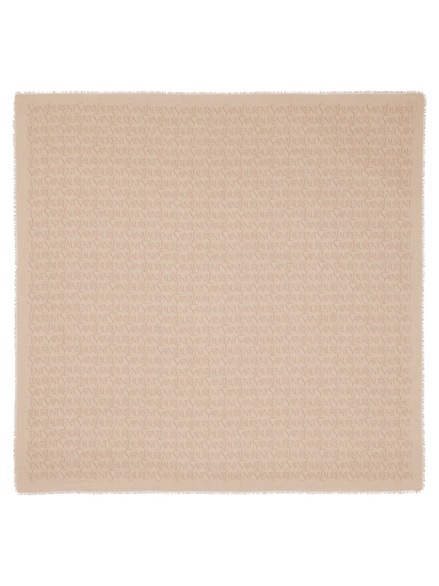 Saint Laurent Women Sciarpa Quadrata In Modal E Cashmere SAINT LAURENT