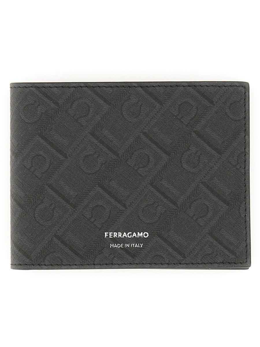 Ferragamo Men Portafoglio Con Logo Monogram FERRAGAMO