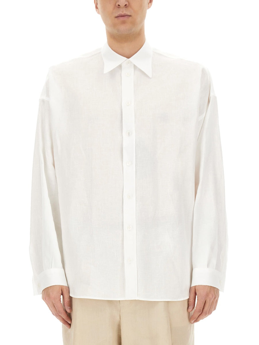 Dolce & Gabbana Men Linen Shirt DOLCE & GABBANA