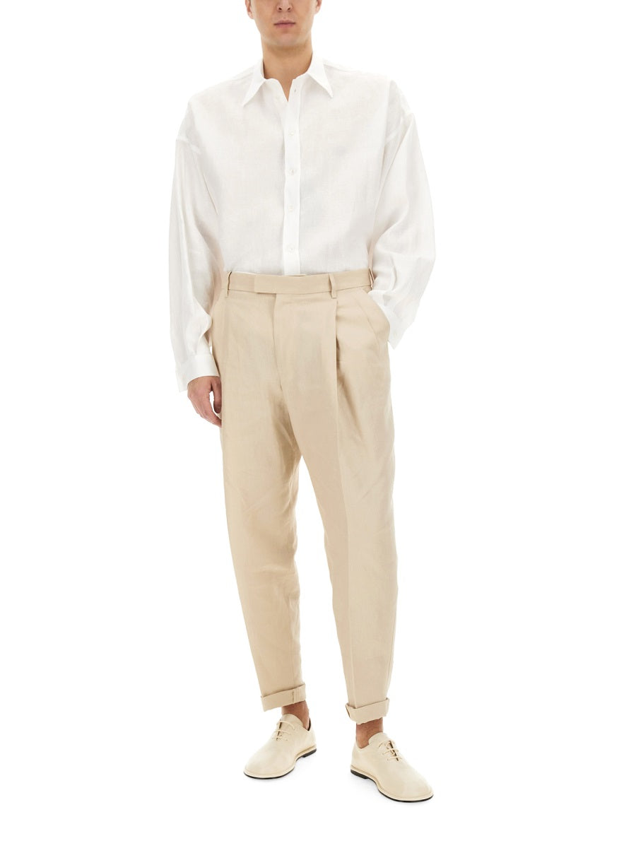 Dolce & Gabbana Men Linen Shirt DOLCE & GABBANA