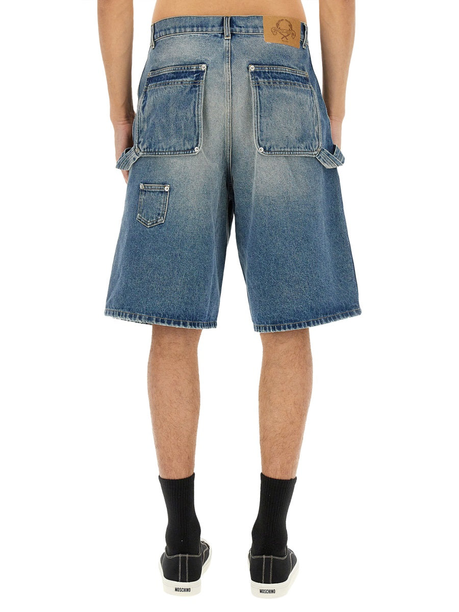 Moschino Men Denim Shorts MOSCHINO