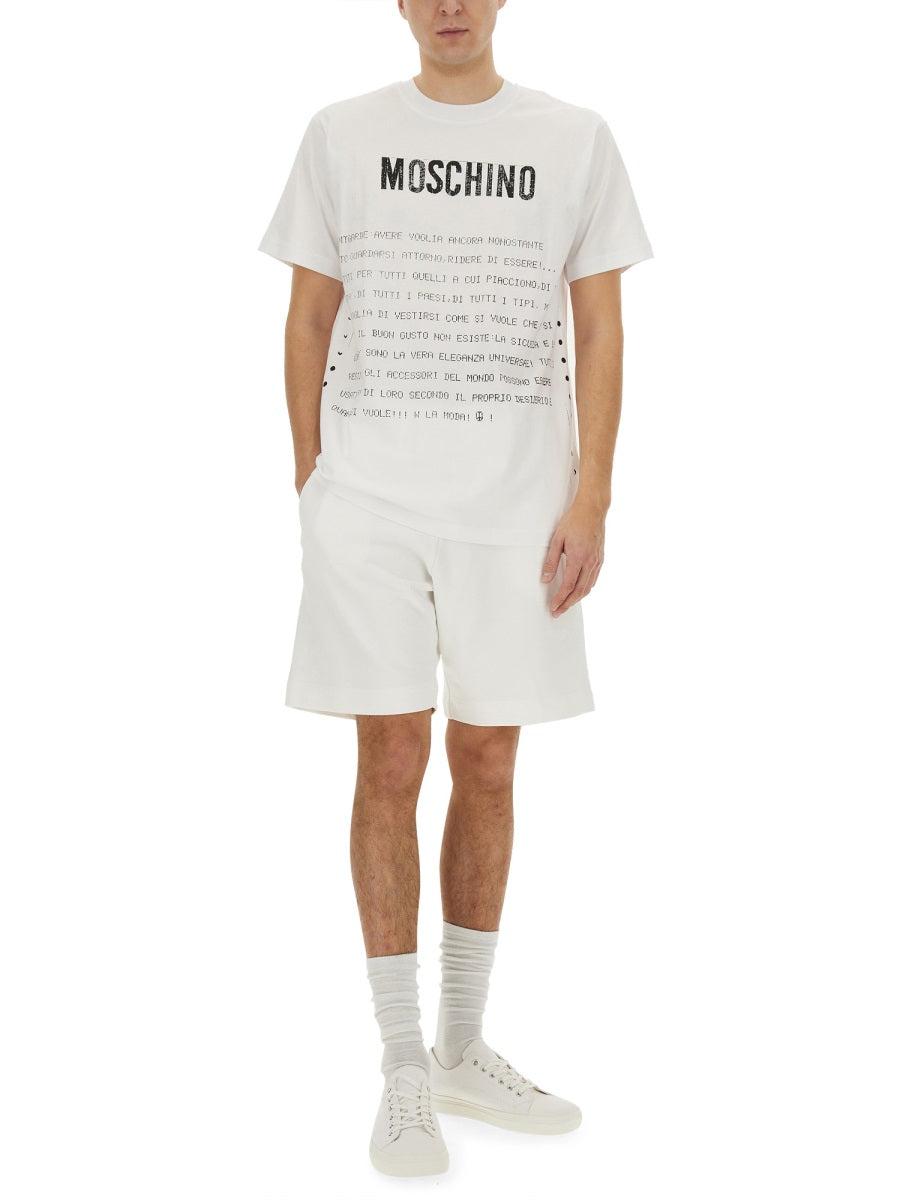 Moschino Men "Message Print" T-Shirt MOSCHINO