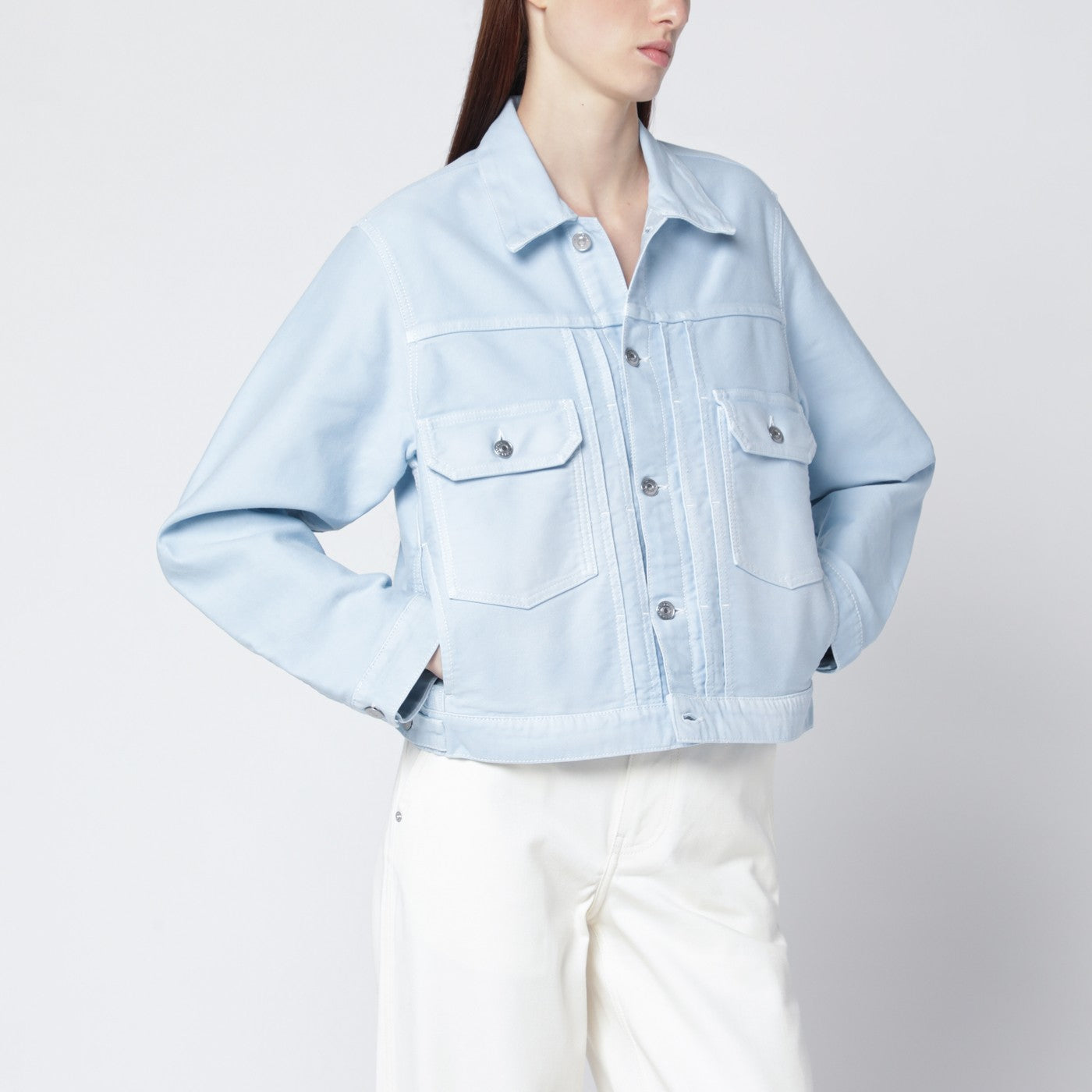 Victoria Beckham Light Blue Denim Jacket Women VICTORIA BECKHAM