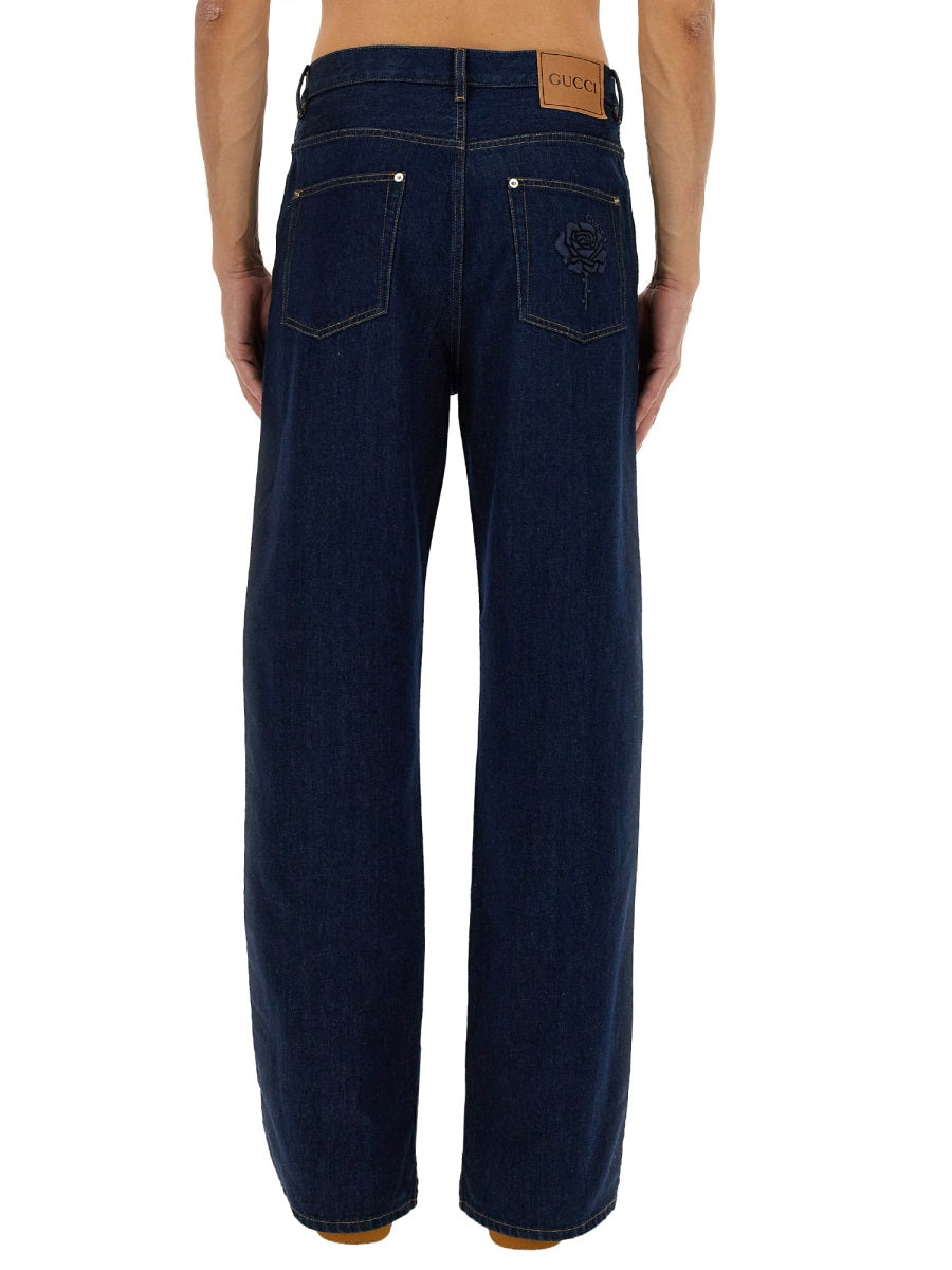 Gucci Men Denim Pants GUCCI