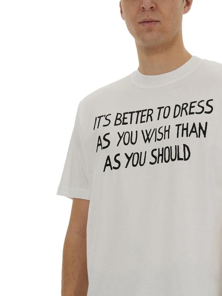 Moschino Men "Message Print" T-Shirt MOSCHINO
