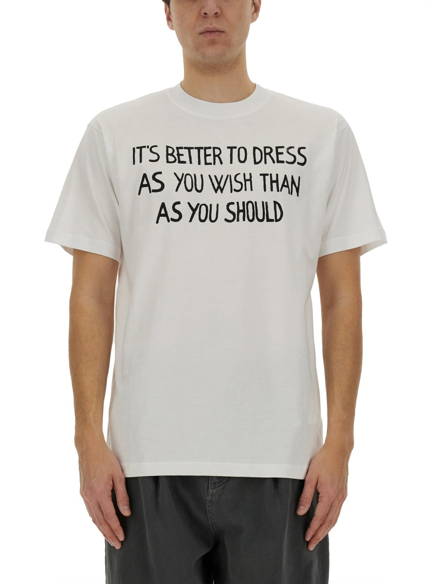 Moschino Men "Message Print" T-Shirt MOSCHINO