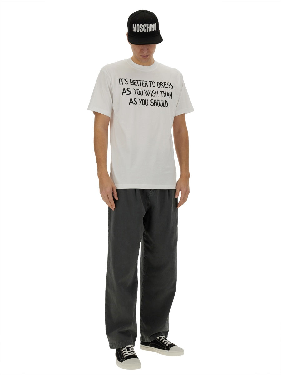 Moschino Men "Message Print" T-Shirt MOSCHINO