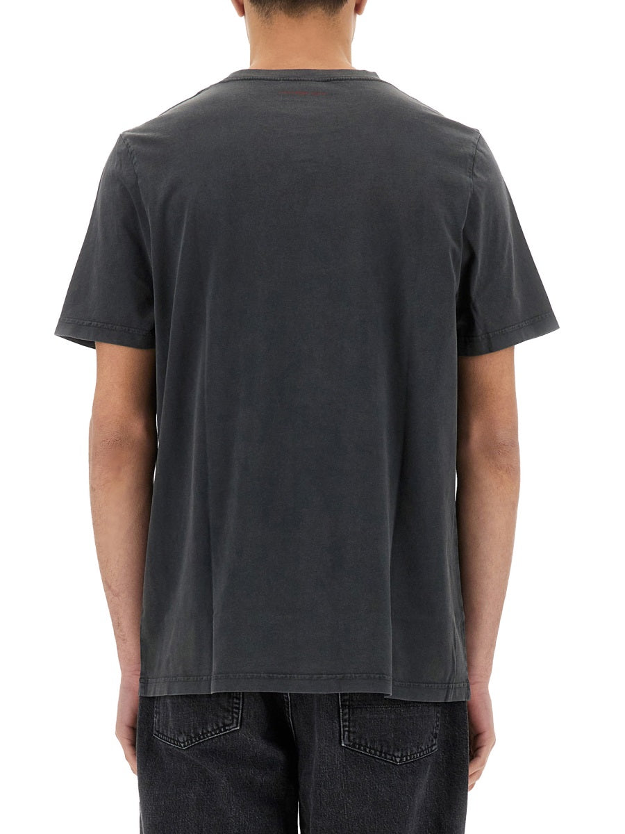 Courreges Men Logo Print T-Shirt COURREGES