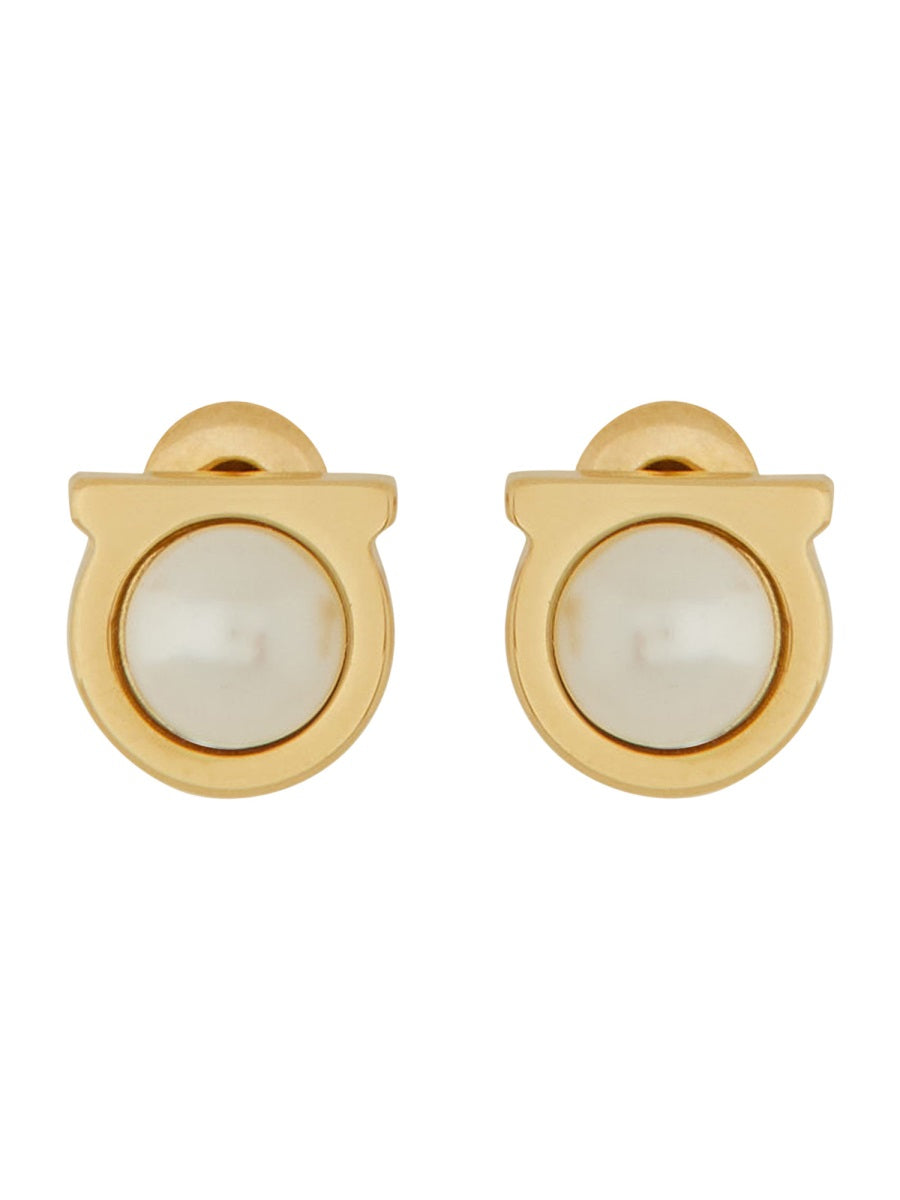 Ferragamo Women Orecchini "Gancini" Con Perla FERRAGAMO