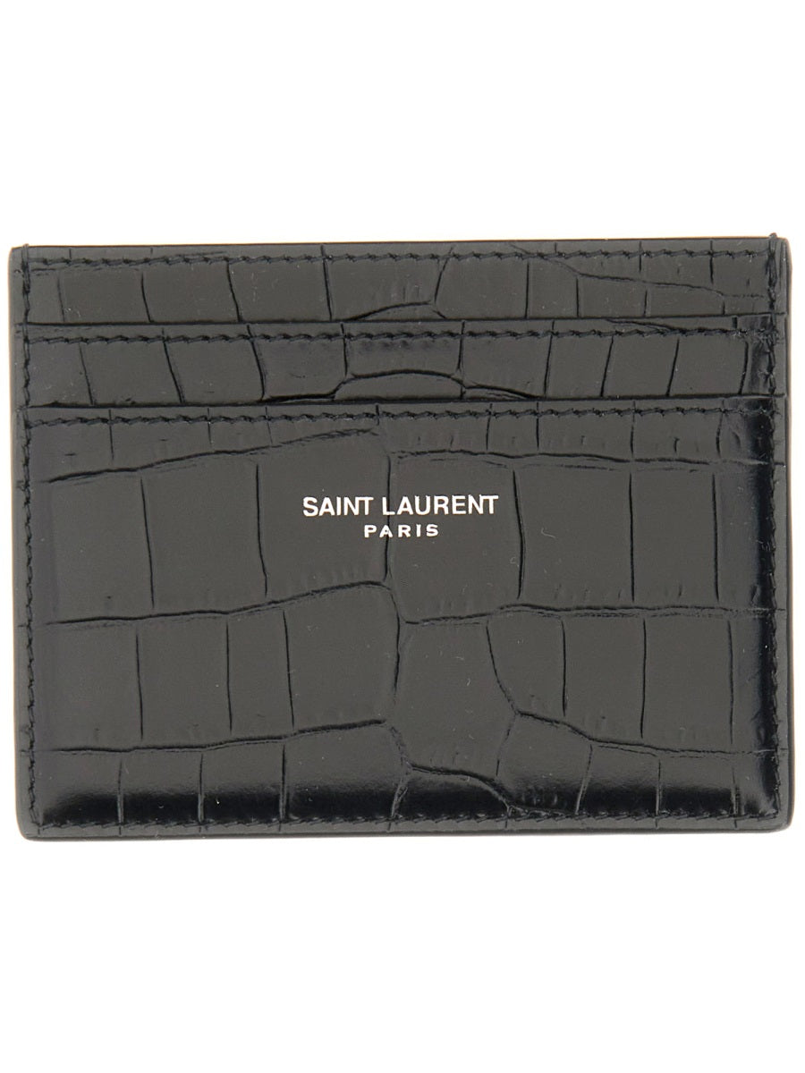 Saint Laurent Men Portacarte In Pelle SAINT LAURENT
