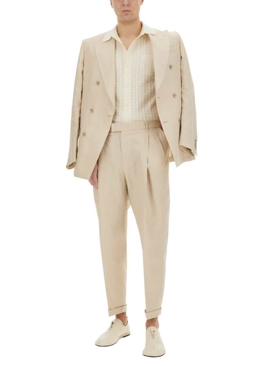 Dolce & Gabbana Men Perforated Cotton Knit Shirt DOLCE & GABBANA