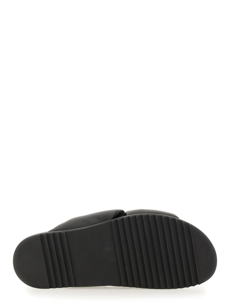 Rick Owens Men Leather Slide Sandal RICK OWENS