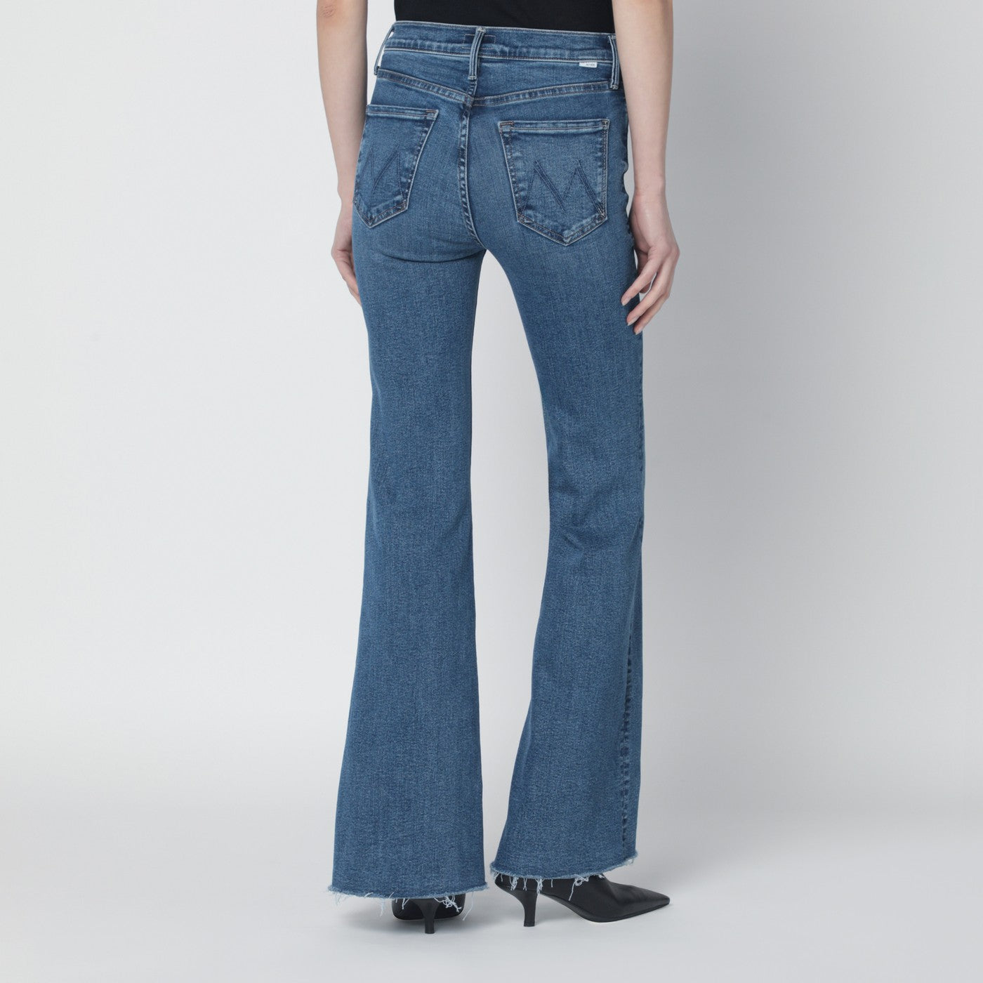 Mother Doozy Sneak Fray Flared Jeans Women Mother