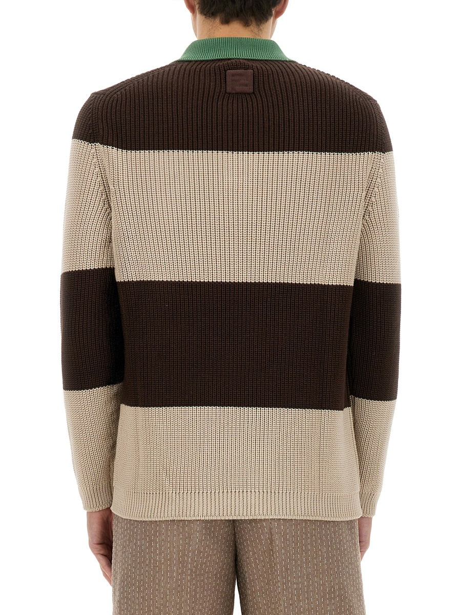 Fendi Men Jersey Polo. FENDI