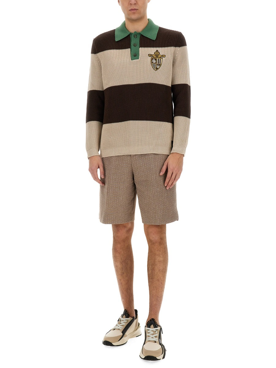 Fendi Men Jersey Polo. FENDI