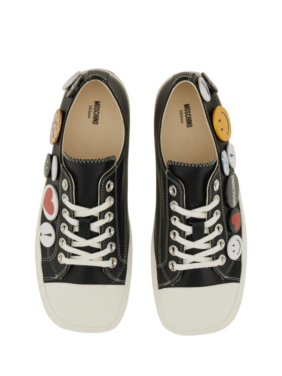 Moschino Women Sneakers With Pins MOSCHINO