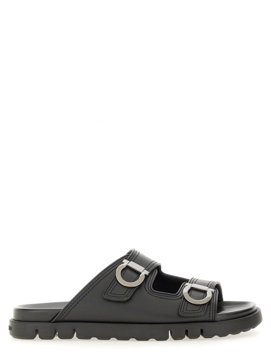 Ferragamo Men Double-Strap Sandal FERRAGAMO
