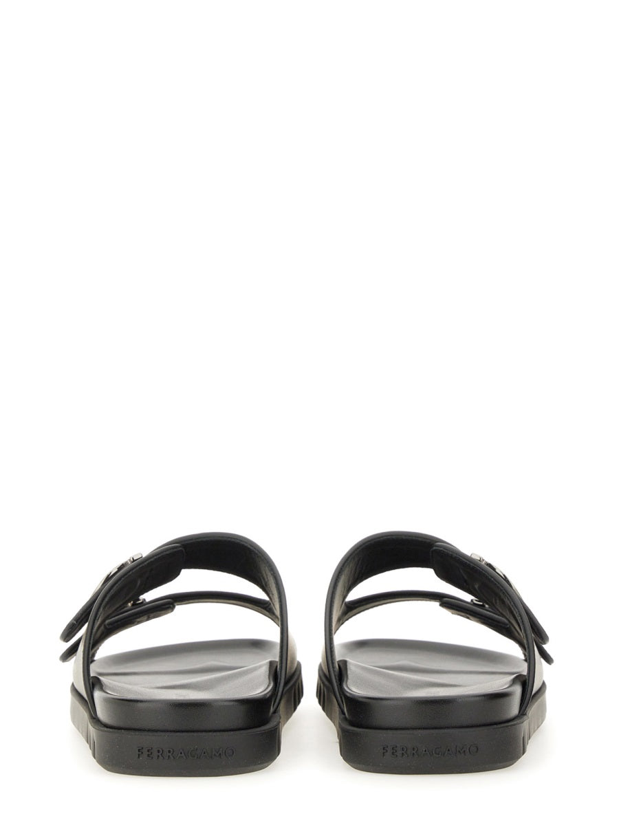 Ferragamo Men Double-Strap Sandal FERRAGAMO