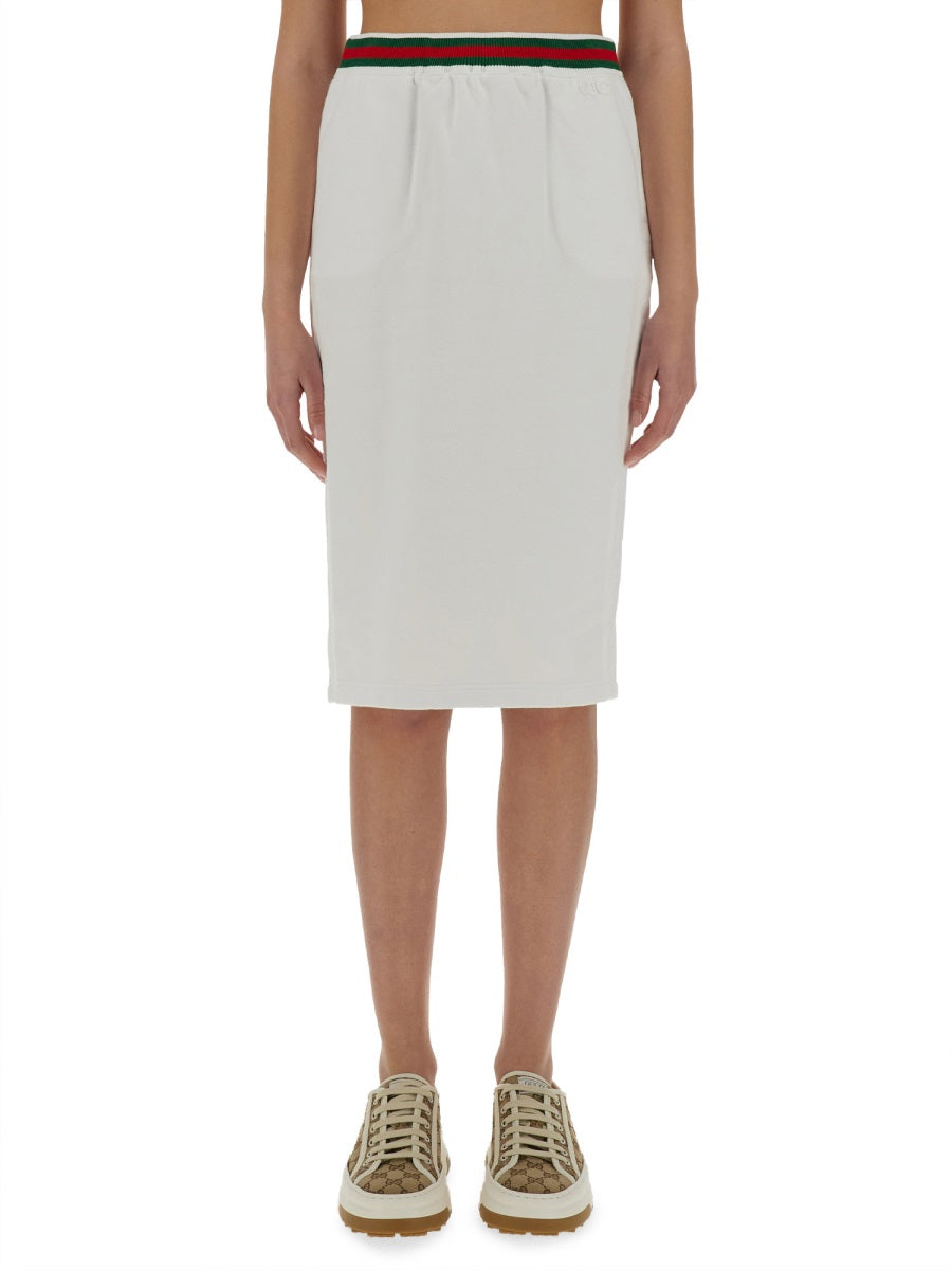 Gucci Women Cotton Jersey Skirt GUCCI