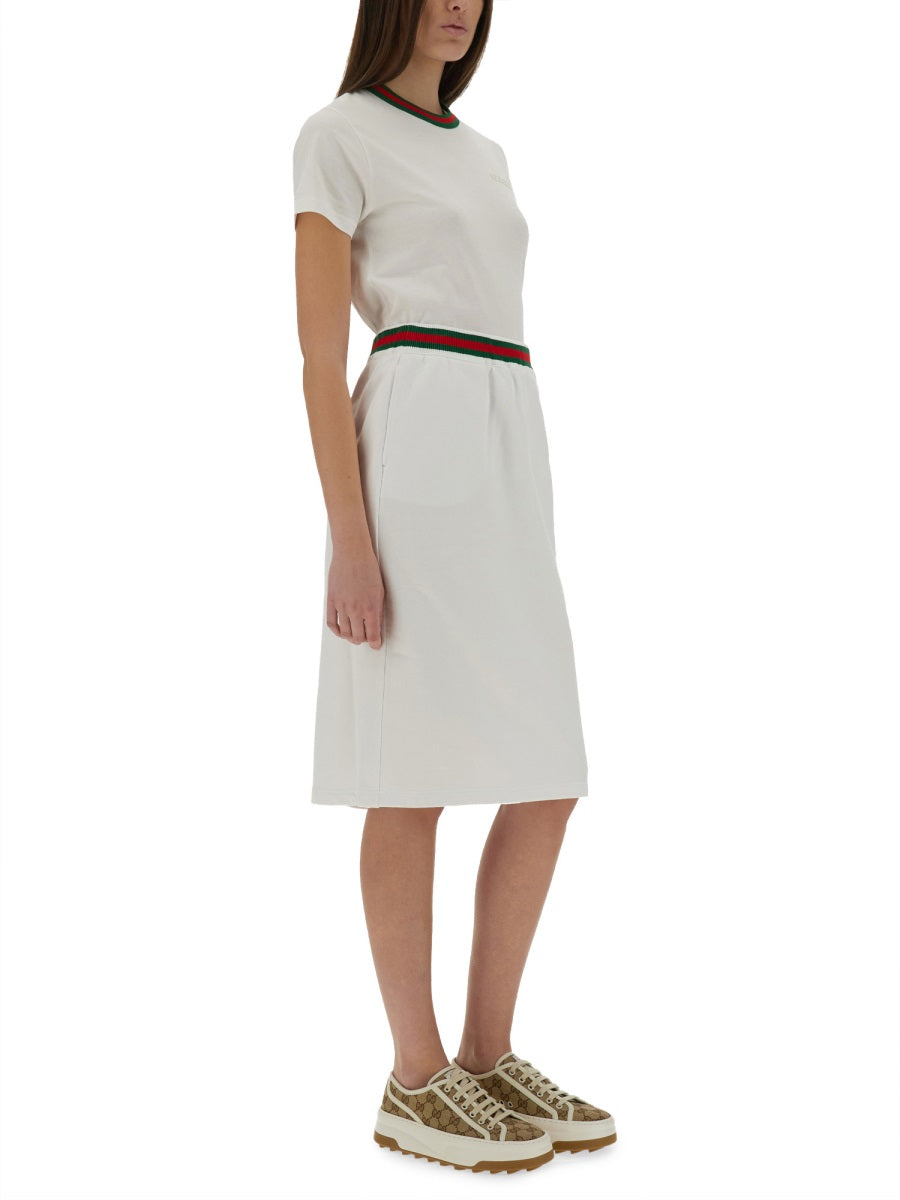 Gucci Women Cotton Jersey Skirt GUCCI