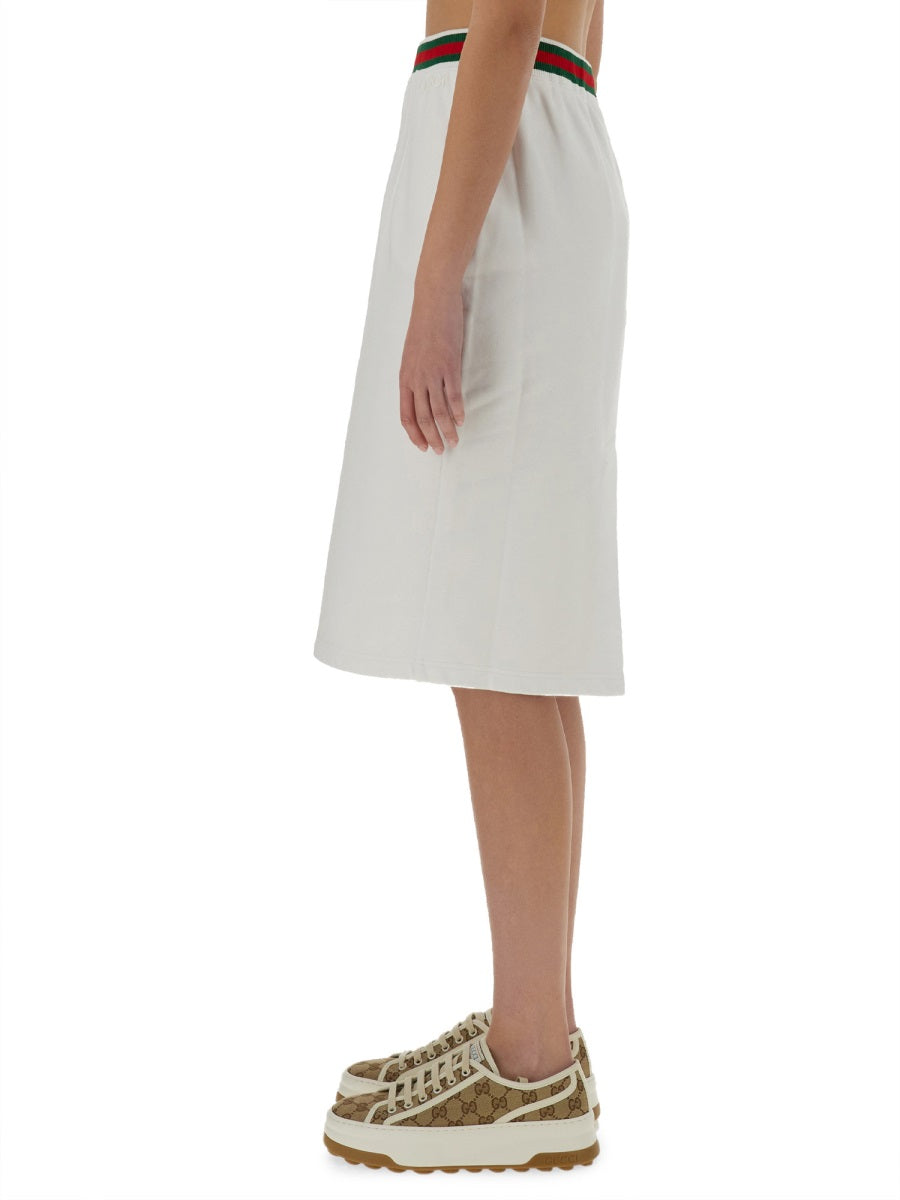 Gucci Women Cotton Jersey Skirt GUCCI