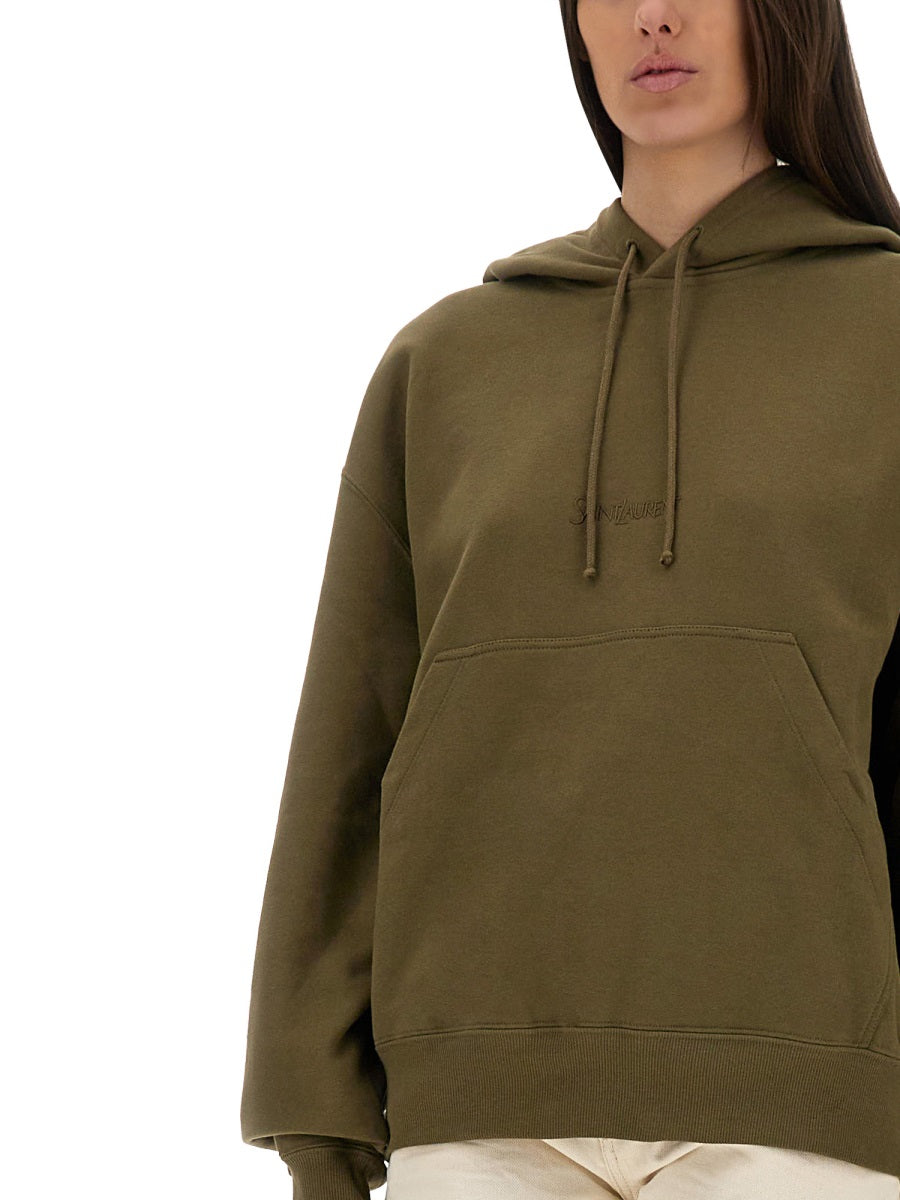 Saint Laurent Women Sweatshirt With Logo SAINT LAURENT
