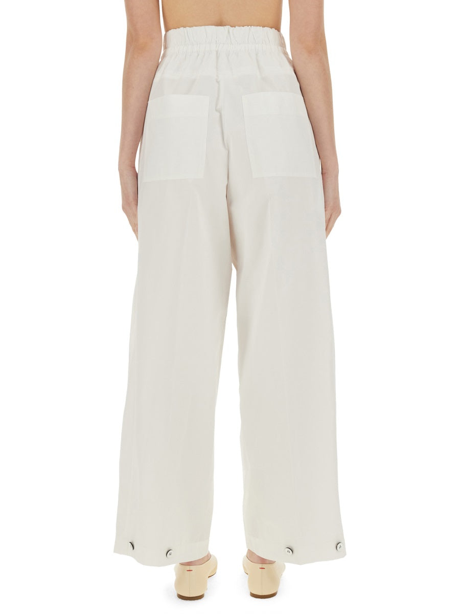 Jil Sander Women Wide Pants In Cotton Gabardine JIL SANDER