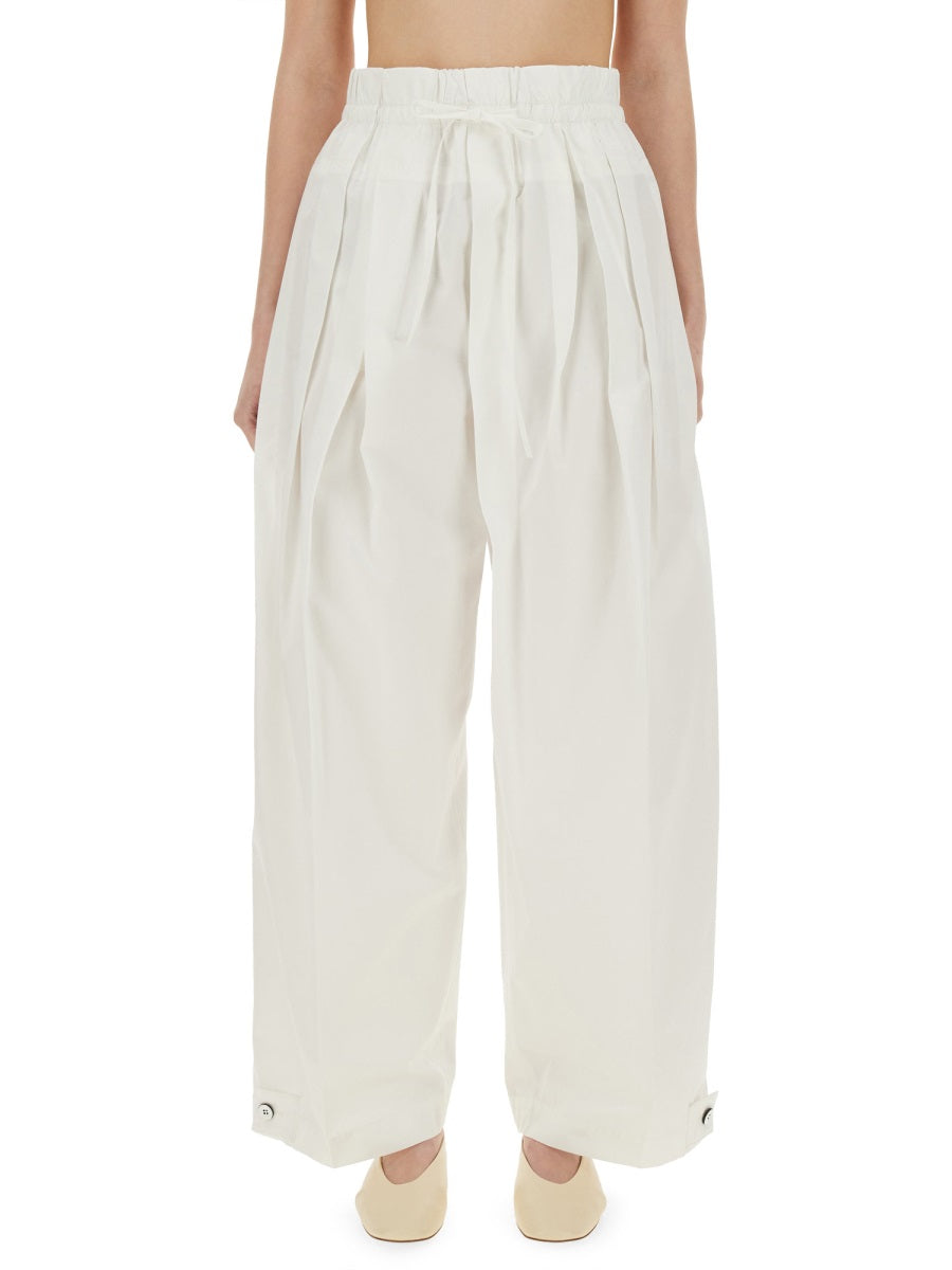 Jil Sander Women Wide Pants In Cotton Gabardine JIL SANDER