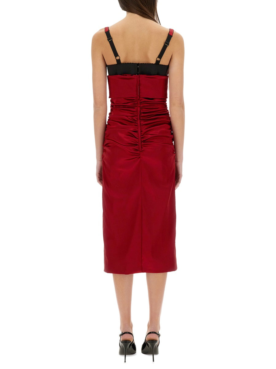 Dolce & Gabbana Women Longuette Dress With Cone Cups DOLCE & GABBANA