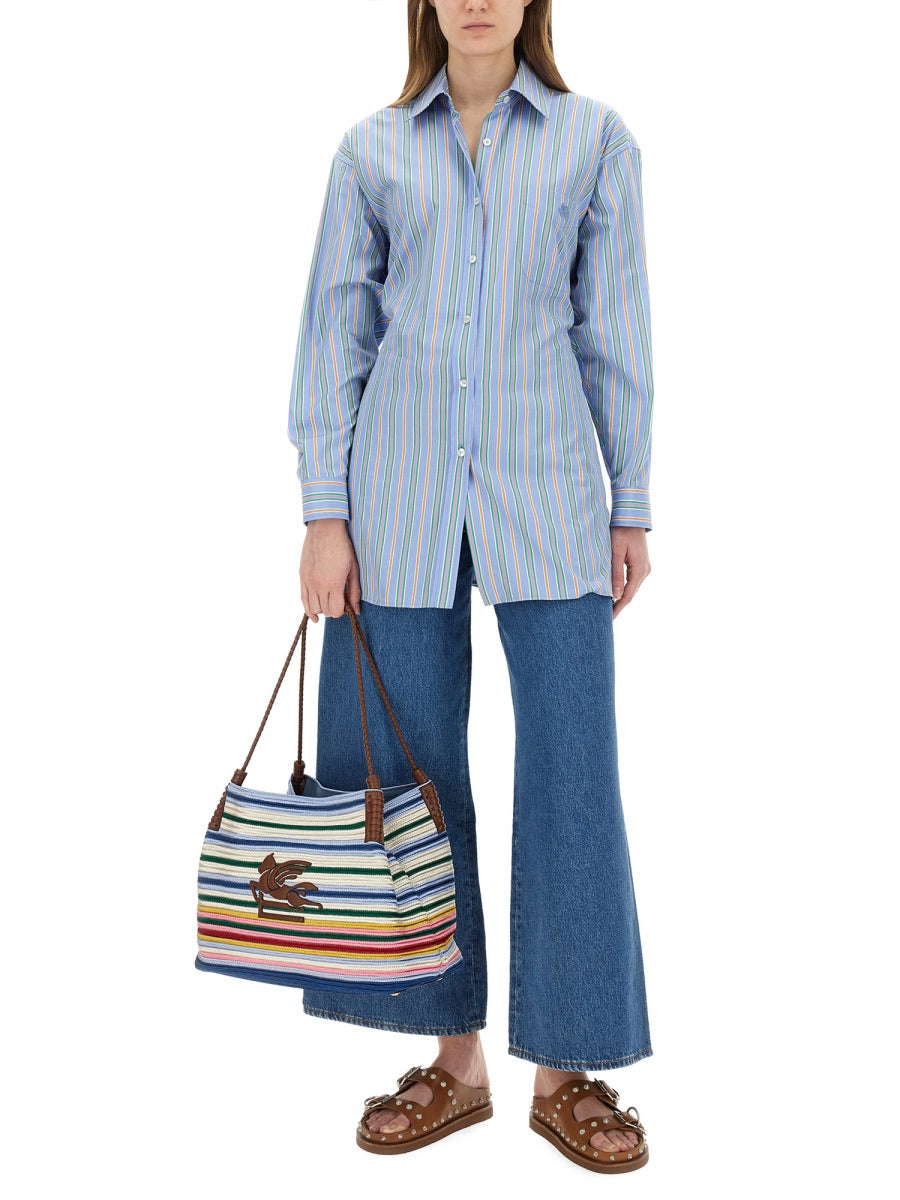 Etro Women Jacquard Shirt And Knot In The Back ETRO