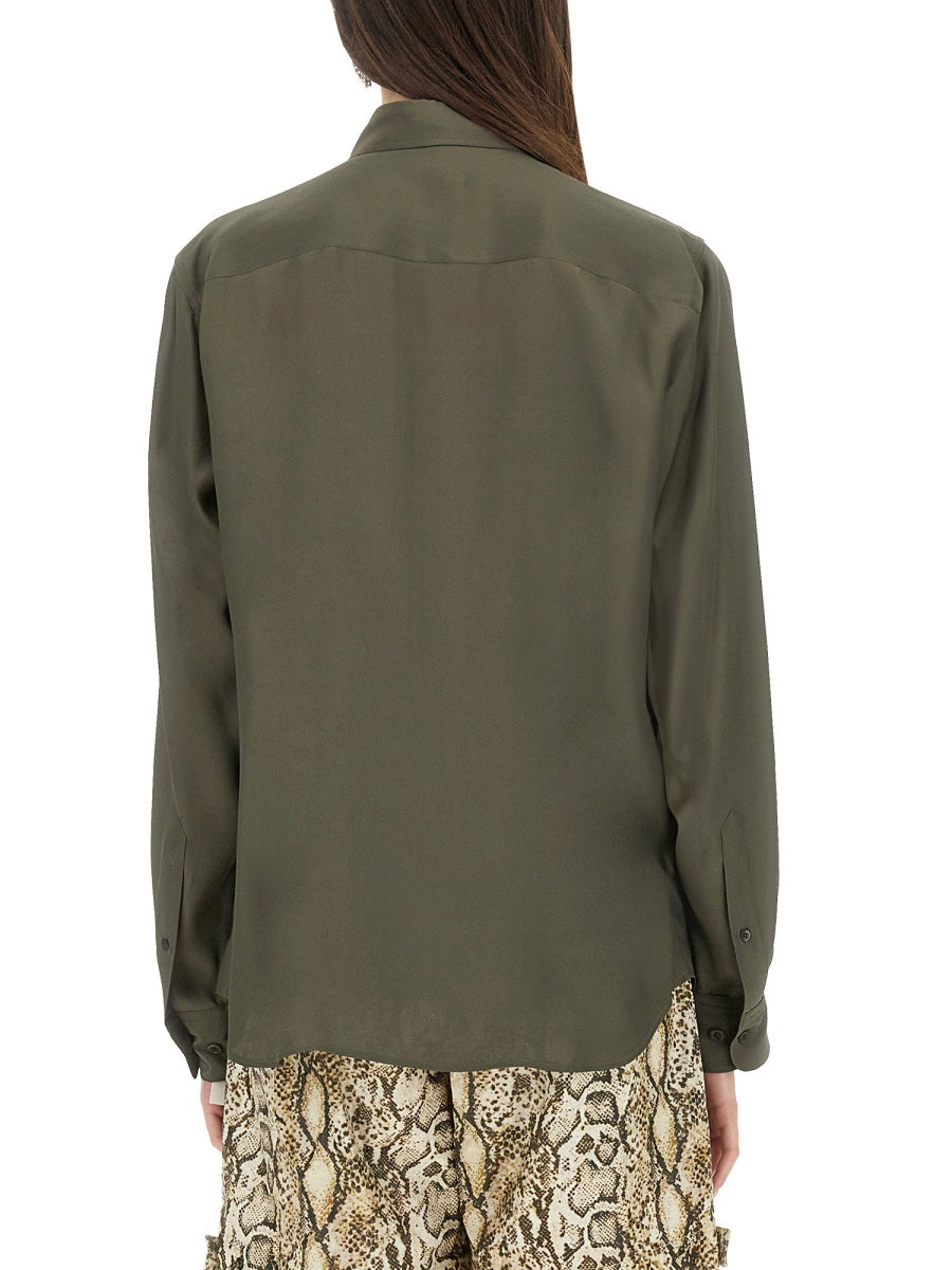 Dries Van Noten Women Silk Blend Satin Shirt DRIES VAN NOTEN