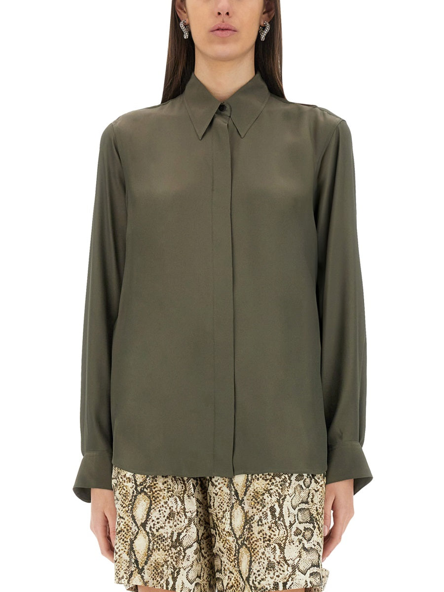 Dries Van Noten Women Silk Blend Satin Shirt DRIES VAN NOTEN