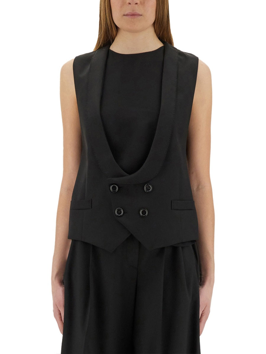 Moschino Women Virgin Wool Vest MOSCHINO