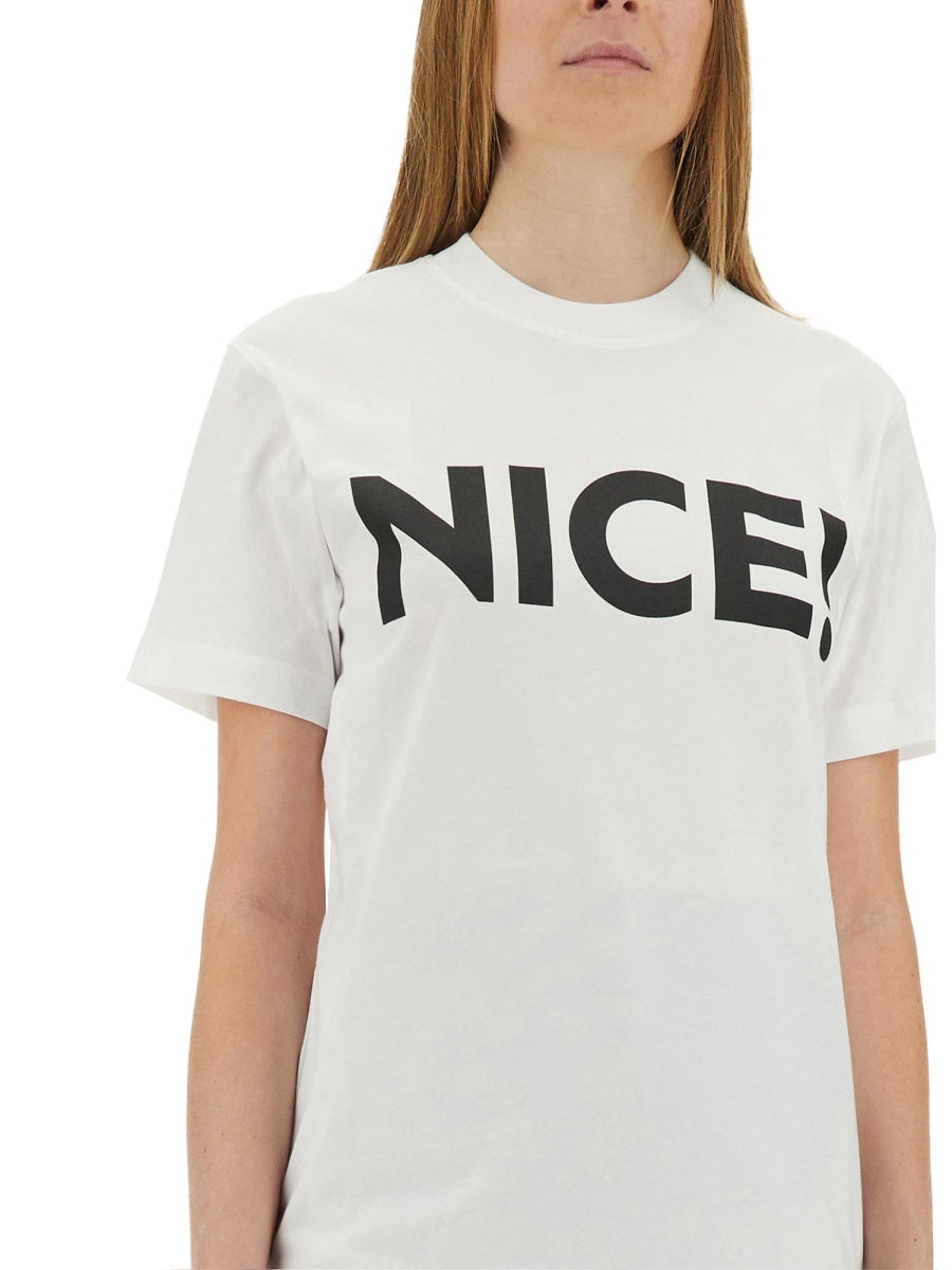 Moschino Women T-Shirt "Nice!" MOSCHINO