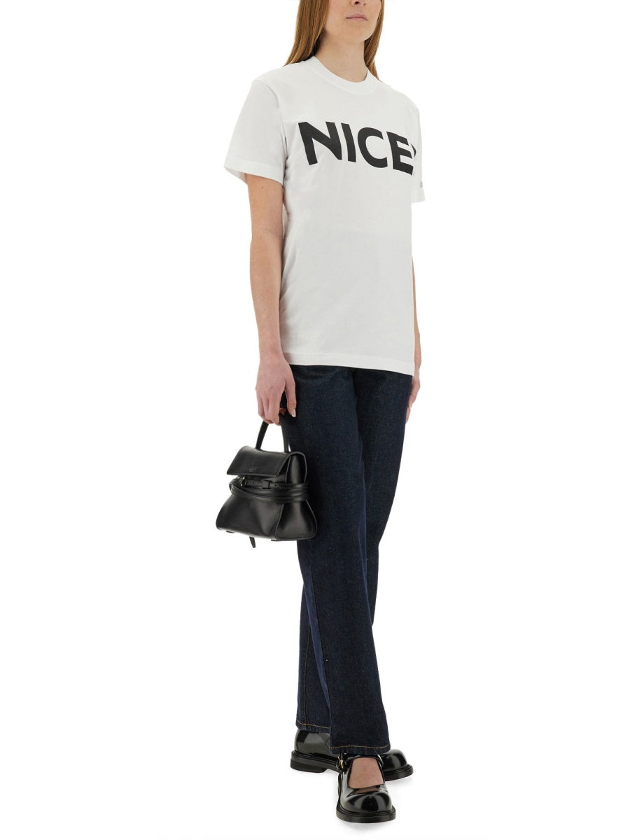 Moschino Women T-Shirt "Nice!" MOSCHINO