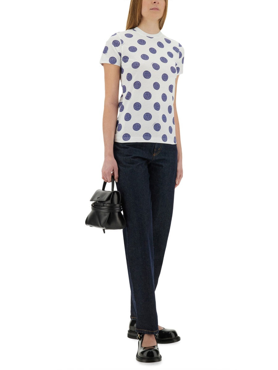 Moschino Women "Ballpoint Pen Polka Dots" T-Shirt MOSCHINO