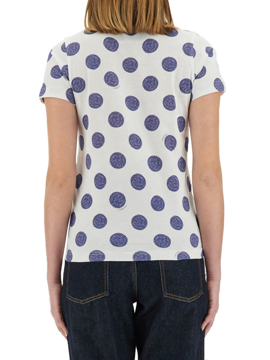 Moschino Women "Ballpoint Pen Polka Dots" T-Shirt MOSCHINO