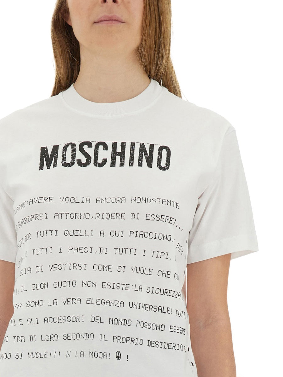 Moschino Women T-Shirt With Print MOSCHINO
