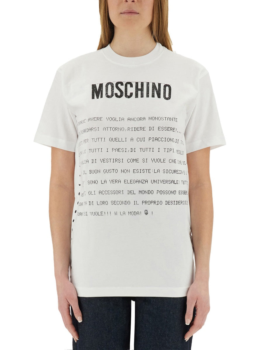 Moschino Women T-Shirt With Print MOSCHINO