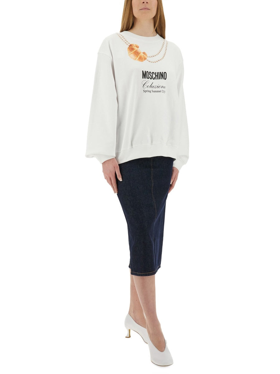 Moschino Women "Breakfast" Sweatshirt MOSCHINO