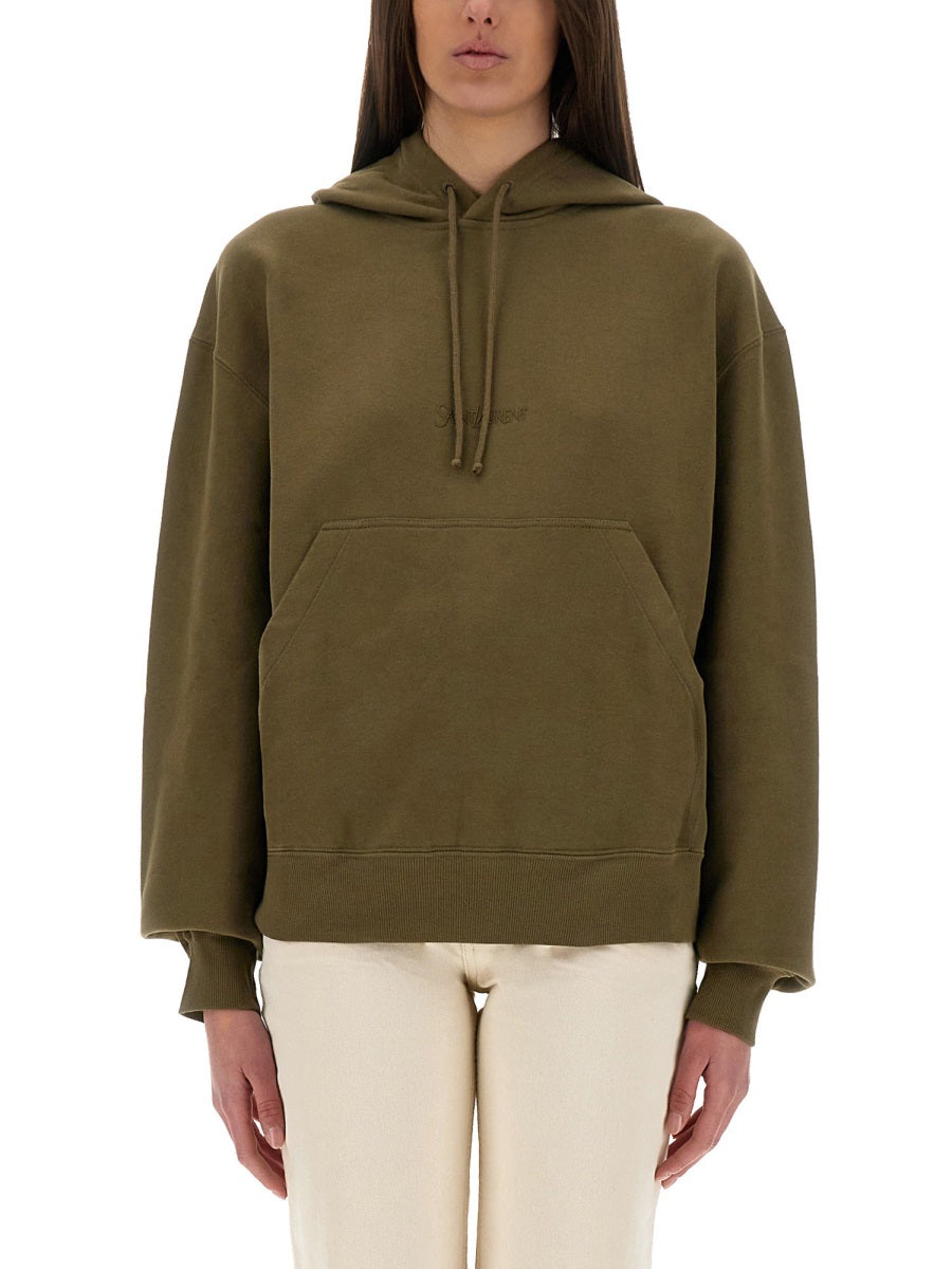 Saint Laurent Women Sweatshirt With Logo SAINT LAURENT