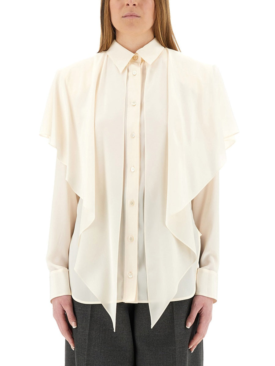 Stella Mccartney Women Semi-Transparent Shirt With Layered Panel STELLA MCCARTNEY