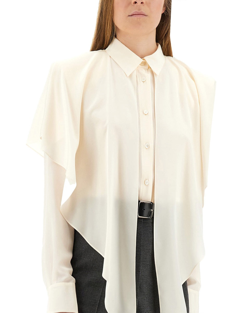 Stella Mccartney Women Semi-Transparent Shirt With Layered Panel STELLA MCCARTNEY