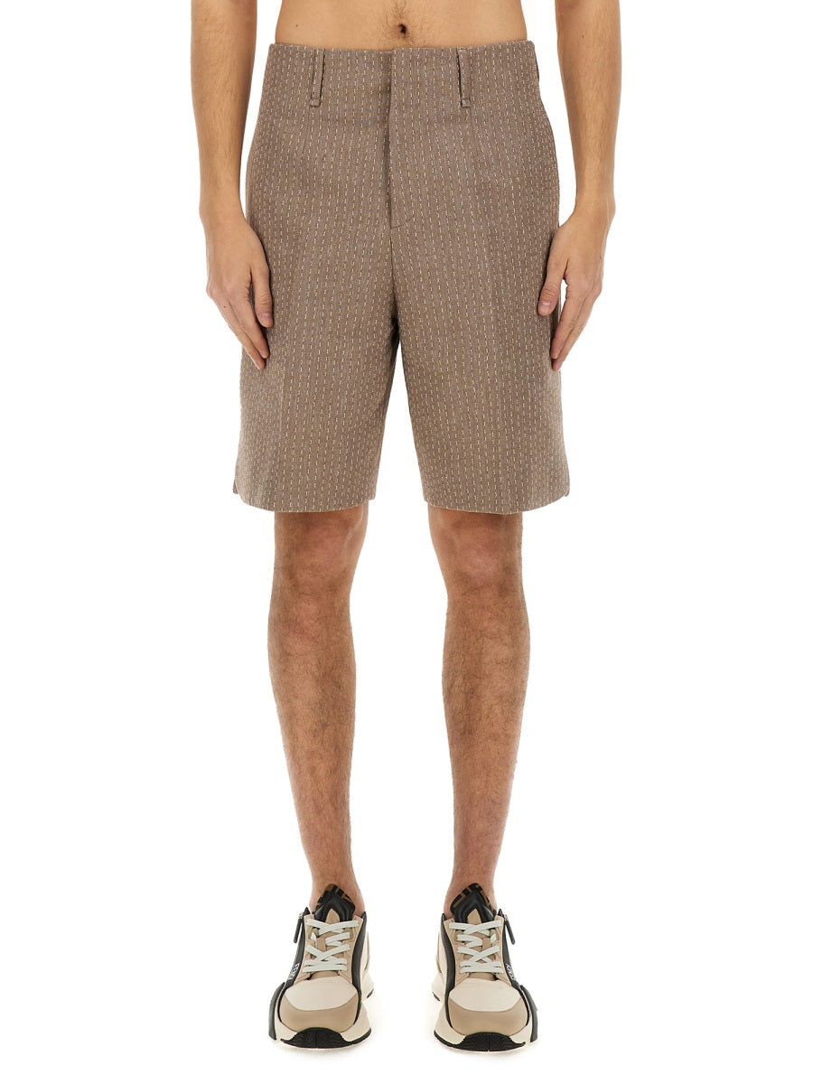 Fendi Men Jacquard Bermuda Shorts FENDI