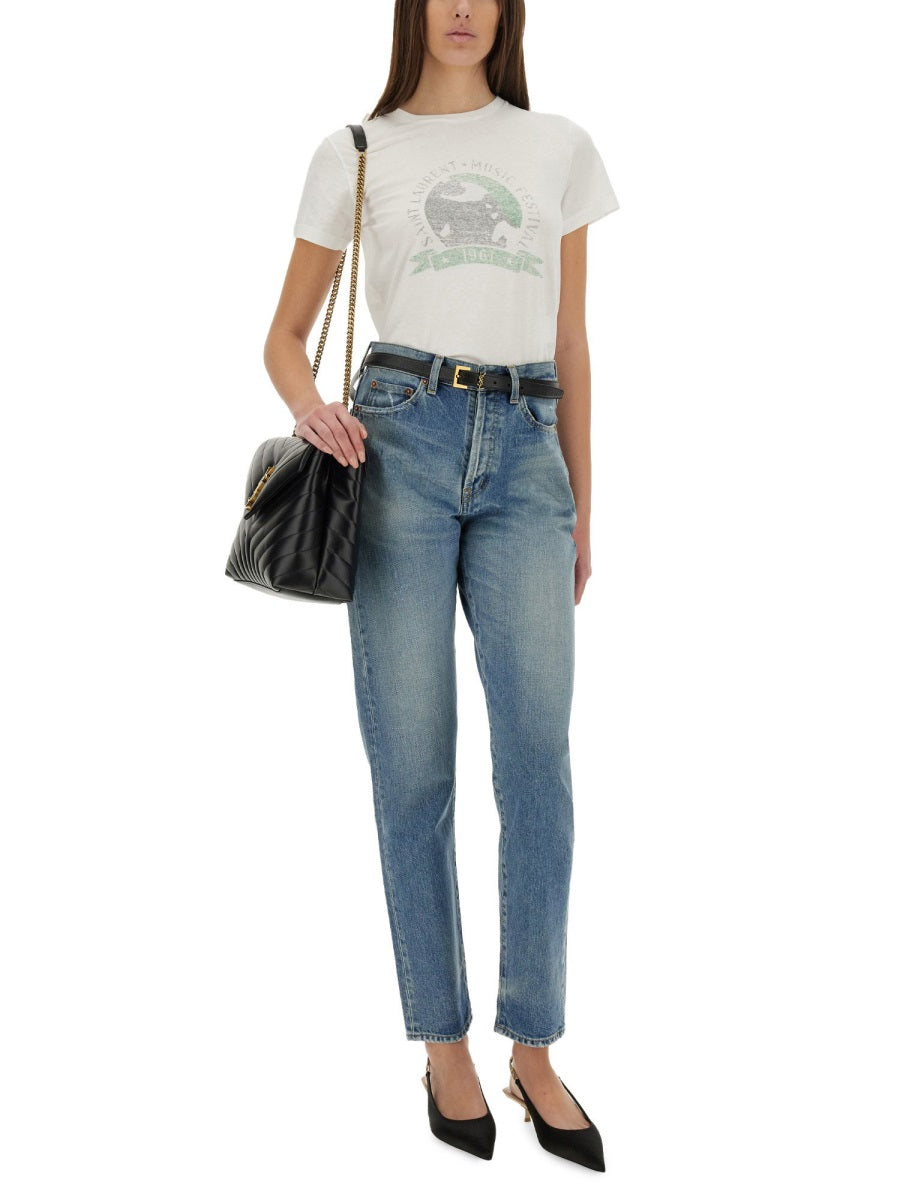 Saint Laurent Women "Music Festival" T-Shirt SAINT LAURENT