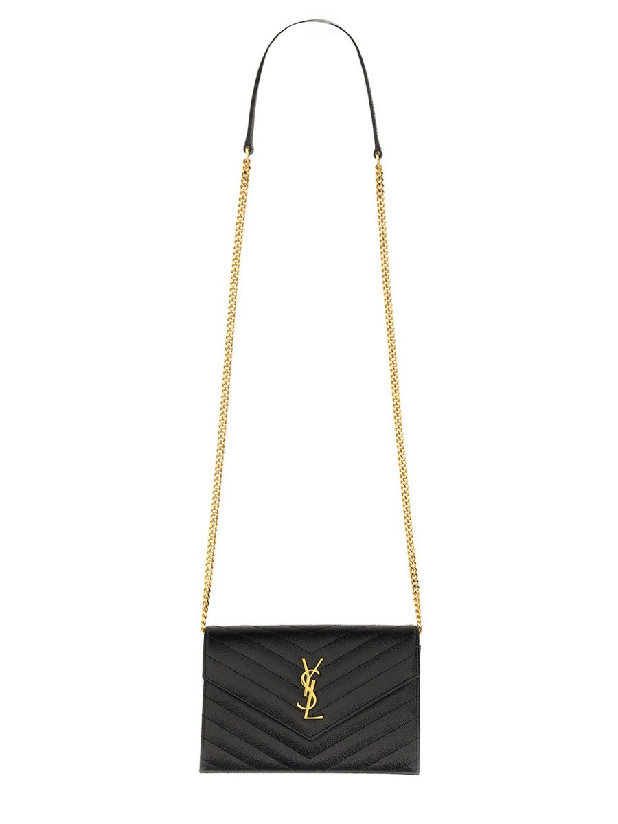 Saint Laurent Women "Envelope Cassandre" Wallet With Chain SAINT LAURENT